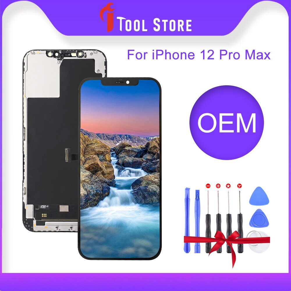 6.7 inches Replacement Ori Display For iPhone 12 Pro Max OLED Screen Digitizer Assembly Display No Dead Pixel Assembly