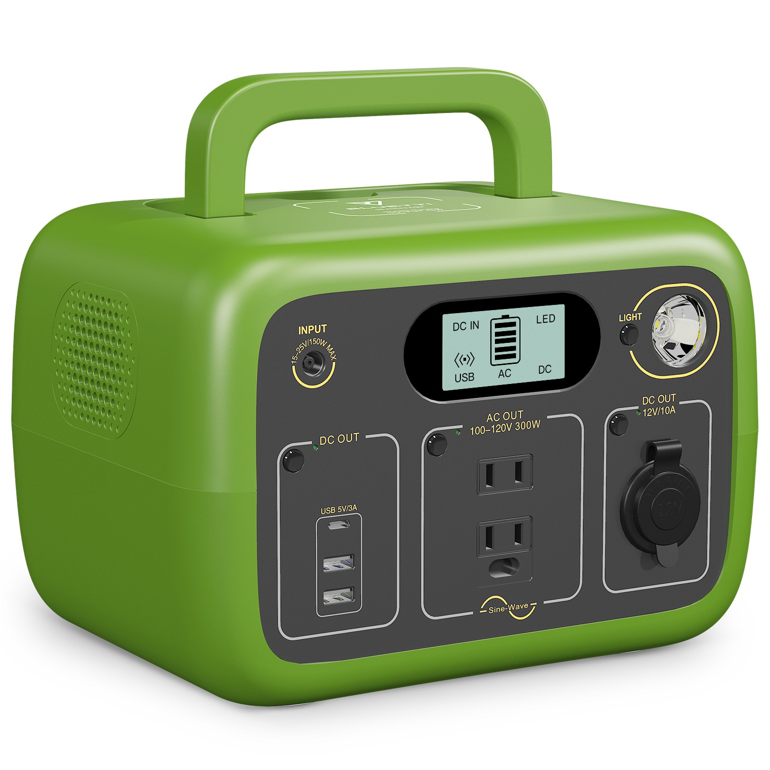 BLUETTI 300Wh Portable Power Station with LiFePO4 Battery 300W Pure Sine-Wave Wireless Charing Backup for Outdoors/Campi