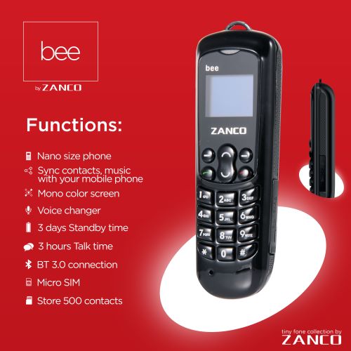 ZANCO Bee Fone World'S Smallest cell phone voice changer phone mini phone unlocked cellular phone Buy factory direct