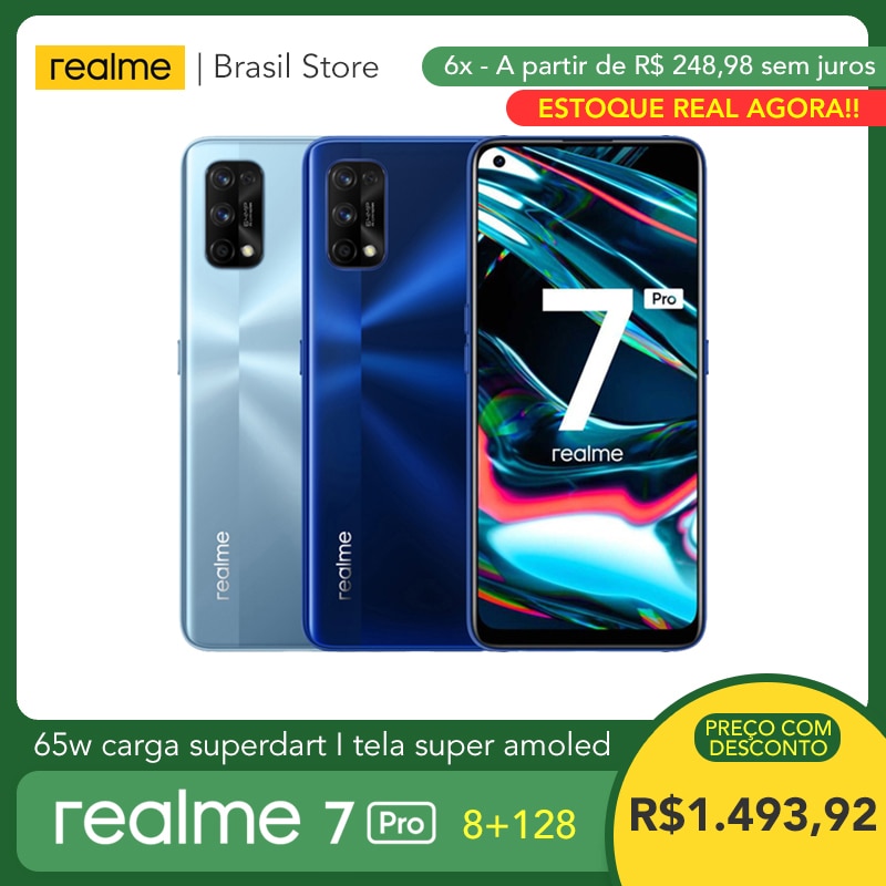 realme 7 Pro 8GB RAM 128GB ROM - 65W SuperDart Charge | Snapdragon 720G | Super AMOLED Screen | In-display Fingerprint