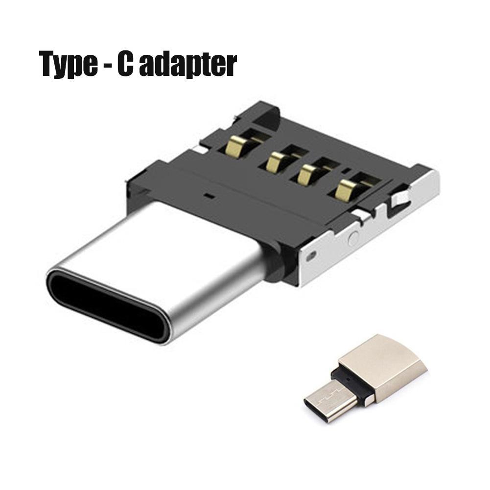 Mini Type-C to USB Converter Data Transmission Metal OTG Adapter Fast charging U Disk Adapter For PC Laptop Xiaomi Smart phone 