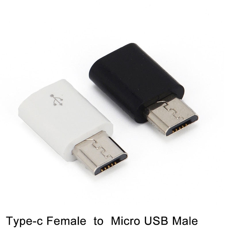 1pc Type C Female Connector To Micro USB Male Adapter Charging Converter Data Adapter High Speed Cell Phone Accessories