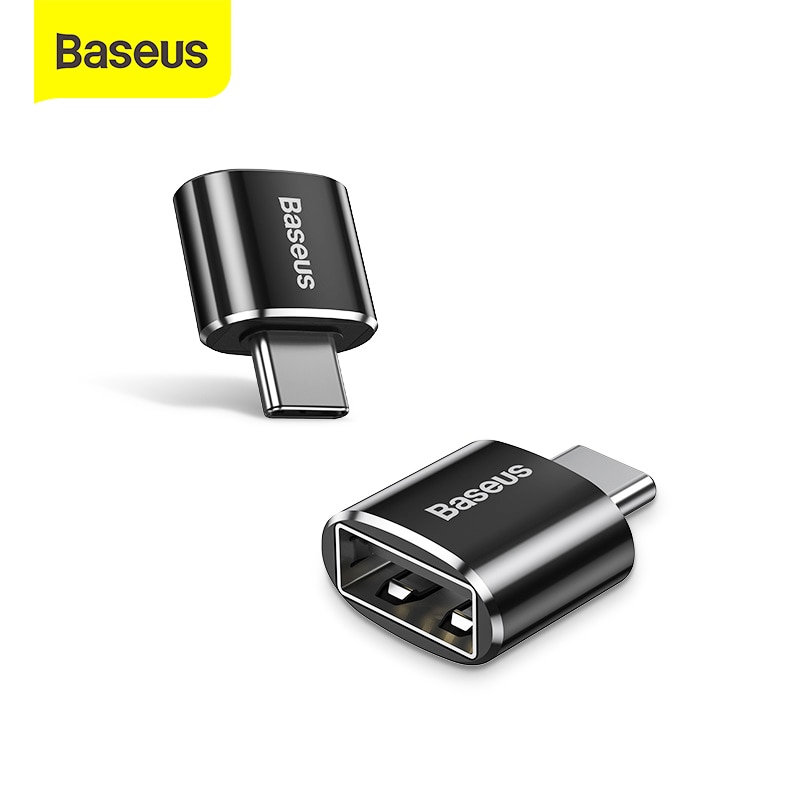 Baseus USB C Adapter OTG Type C to USB Adapter Type-C OTG Adapter Cable For Macbook Pro Air Samsung S20 S10 USB OTG