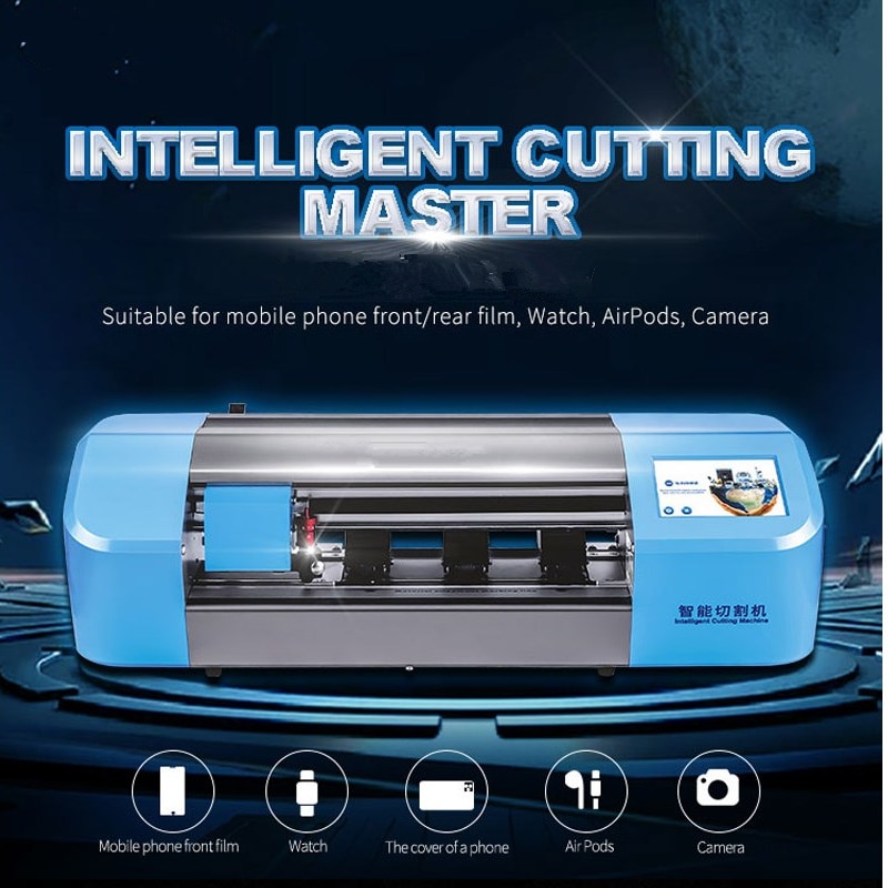 Newest Version Sunshine Auto Film Cutting Machine SS-890C For Mobile Phone Tablet Front Glass Back Cover Protect Films Cut Tool