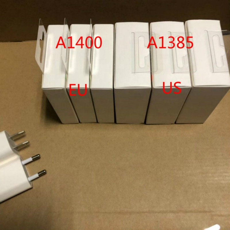 50pcs/lot Original Quality 28g EU US UK Plug A1400 A1385 A1399 USB Power Adapter Wall Charger with retail box