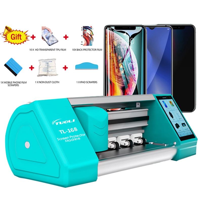 TL-168 Phone Film Cutting Machine Phone Protector Cutting Machine Phone Tablet Front Glass Back Cover TPU Film Cutting Machine