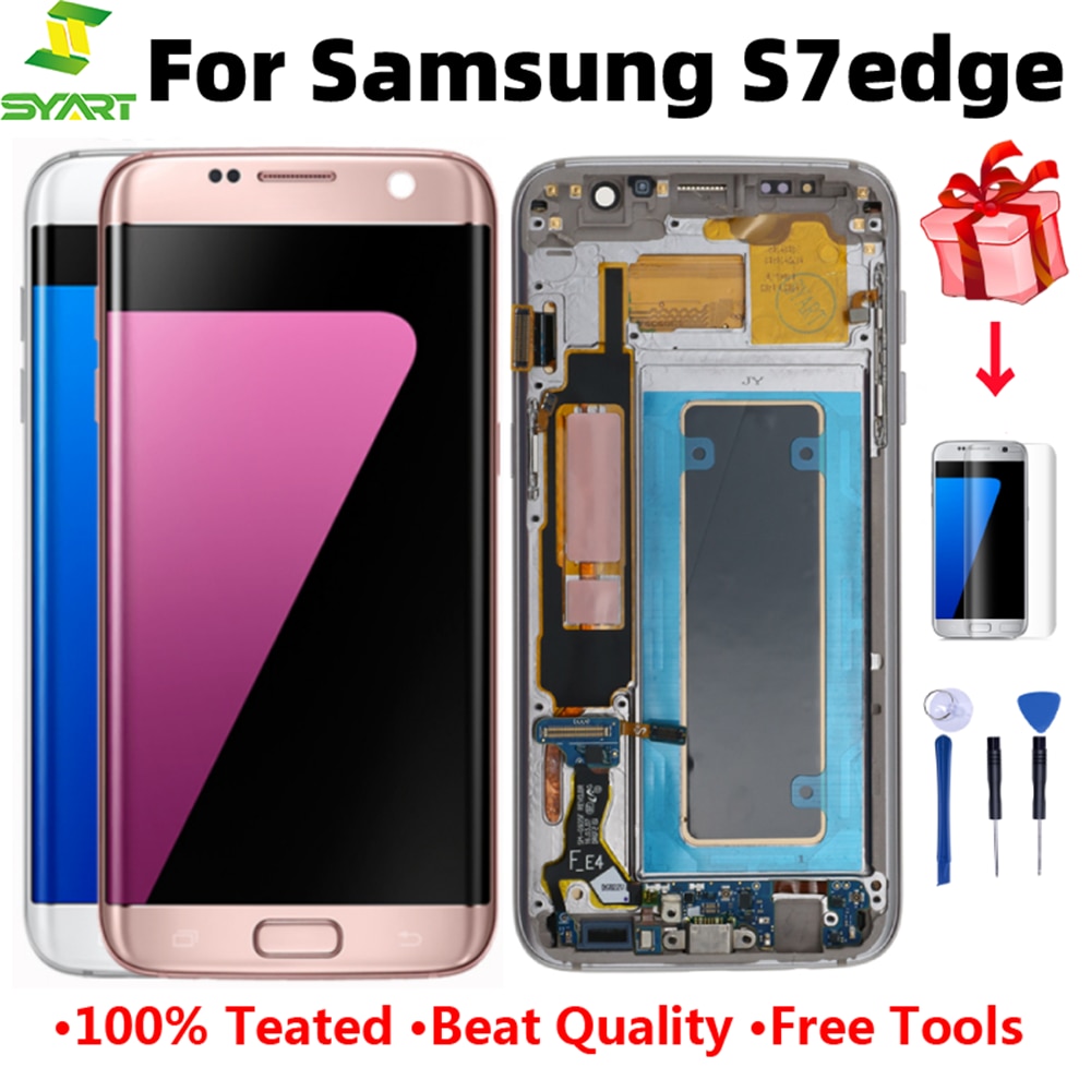 Original LCD Screen For SAMSUNG Galaxy S7 edge G935 G935F G935FW Display Touch Screen Digitizer Assembly For Samsung S7 edge LCD