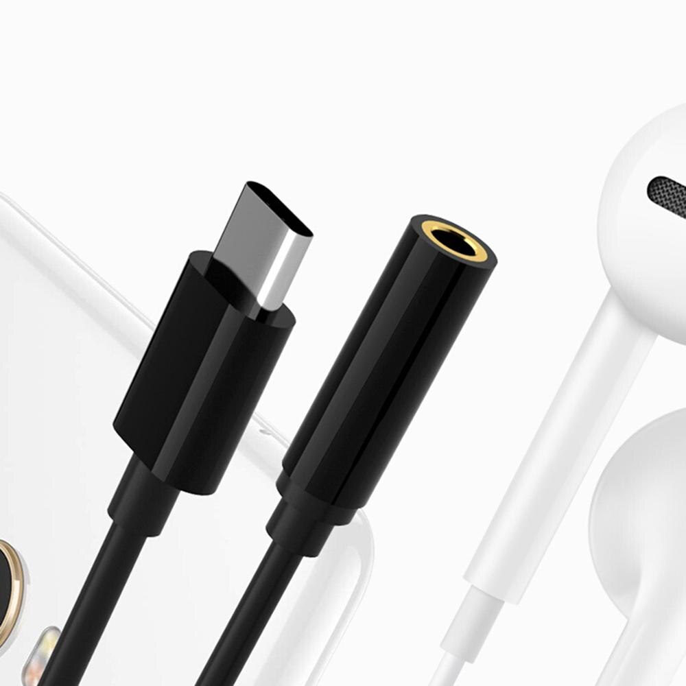 Type-C to 3.5mm Audio Jack Headphones Cable Sync Charging Cable Type-C Aux Earphone Adapter For Xiaomi Samsung