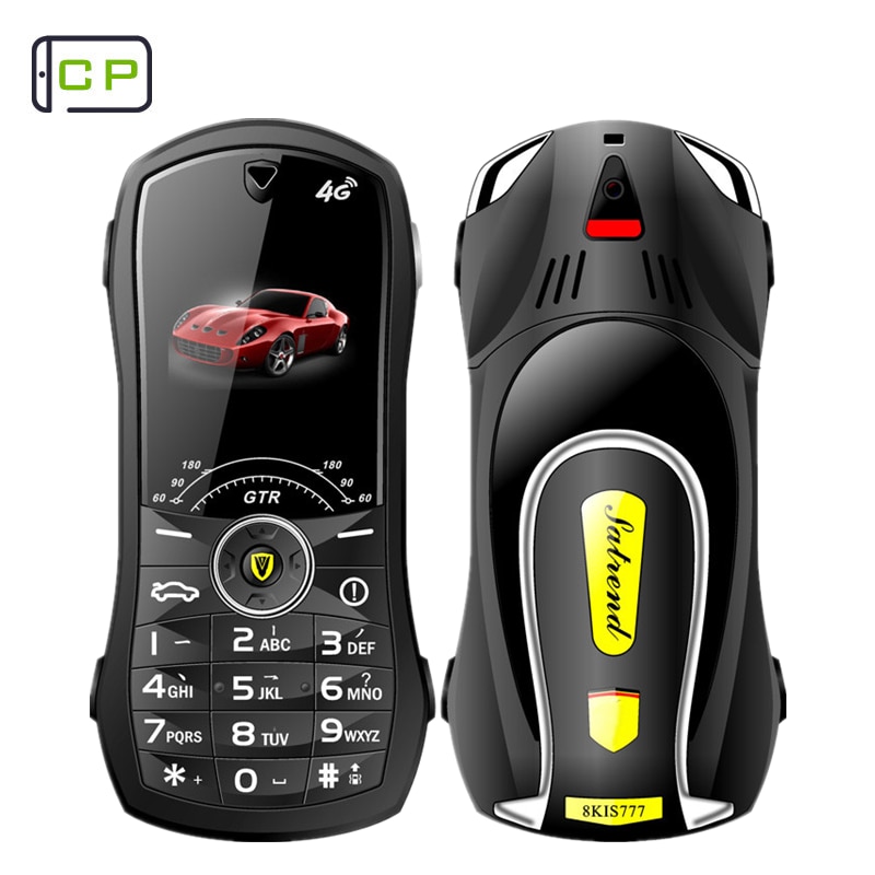 Bar Car Shaped Mini Mobile Phone Satrend V7 Dual SIM Card FM Radio Bluetooth LED 2800 mAh 1.8Inch Feature Push-Button Telephones