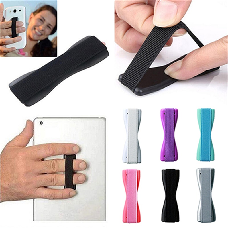 Anti Slip Elastic Band Strap Universal Phone Holder For IPhone For Samsung Smartphone Finger Grip For Mobile Phones Tablets