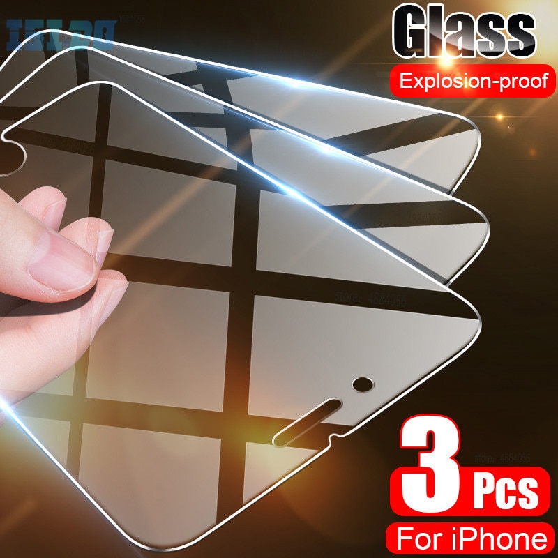 Tempered Glass For iPhone 7 8 6 6S Plus iPhone 11 7 5 5S SE 2020 Screen Protector Glass For iPhone 11 Pro Max X XS Max XR Glass