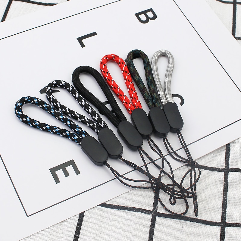 Hand Wrist Lanyard String Short Grip Lanyard Mobile Phone Strap for USB Flash Drive Keychain ID Badge Holder DIY Hang Rope