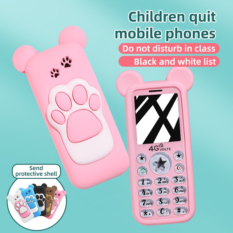 Hot Doov W8 Mini Kid Student Cute Bar Card Cell Phone With Magic Voice Low Radiation 1800 mAh Vibration No Game Telephone Hebrew