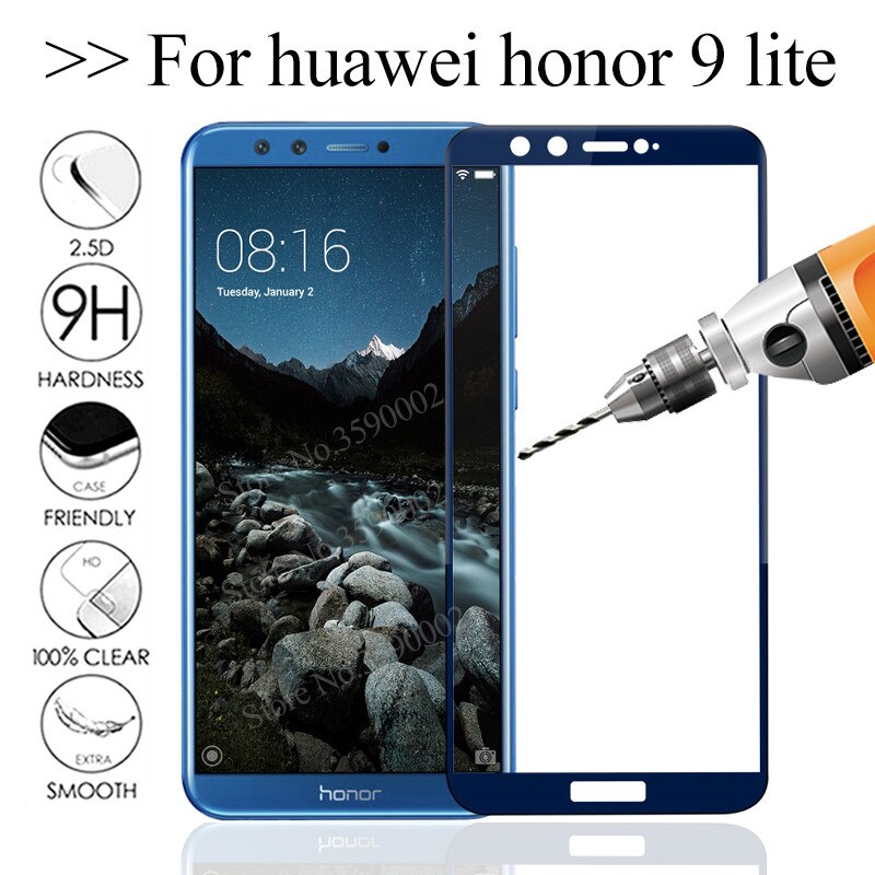 3D protective glass on honor 9 lite screen protector For huawei honor 9 lite tempered glass honer 9lite honor9 light safety film