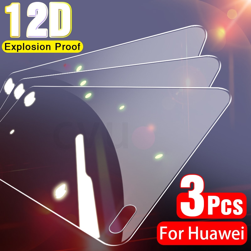 3Pcs Tempered Glass For Huawei P30 P40 P20 Lite Pro P10 Plus P Smart 2019 Screen Protector For Huawei Mate 30 20 10 Lite Glass