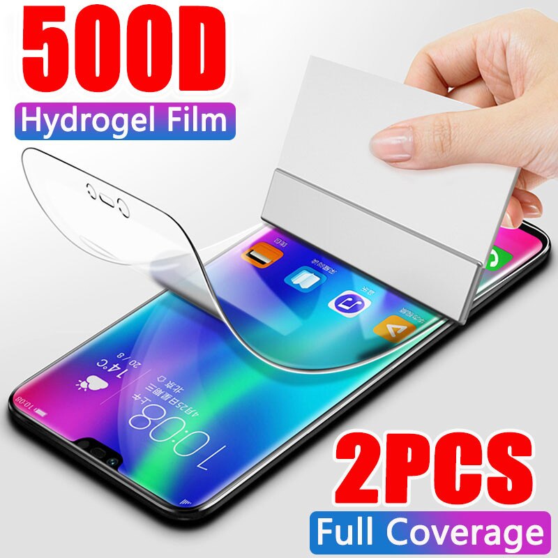 2Pcs 100D Hydrogel Protective Film For Huawei P30 P40 P20 Pro Mate20 Pro Screen Protector Film For Honor 30 20 Pro 9X 8X 10 Film