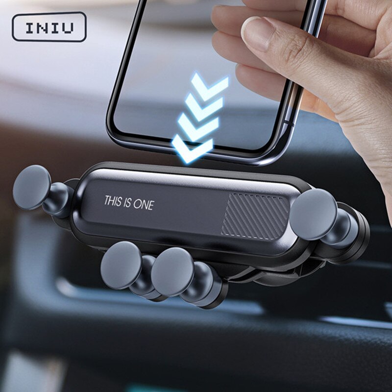 INIU Gravity Car Phone Holder Air Vent Mount Mobile Cell Stand GPS Support For iPhone 12 11 Pro Max Xr X 8 Huawei Xiaomi Samsung