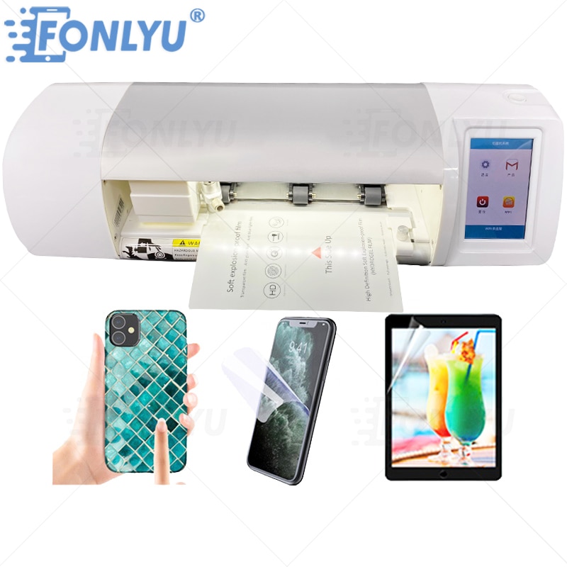 FONLYU Bluetooth Auto Film Cutting Machine Mobile Tablets Cutting Plotter Front Screen Protector Back Cover Film Cutter DIY Cut