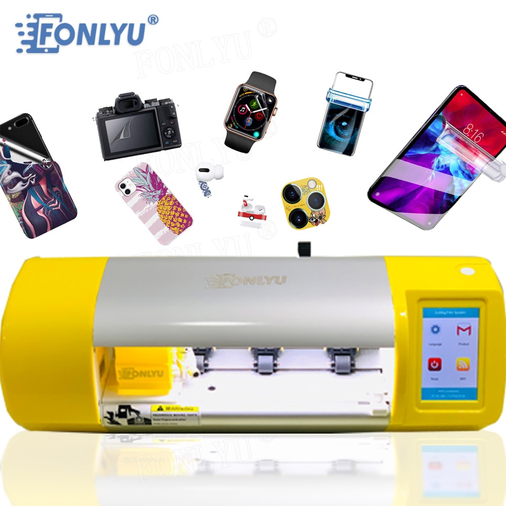 FONLYU Hydrogel Film Cutting Machine Front Glass Protective Tape Plotter Flexible Film Cut Tool For Mobile Phone Tablets Watch