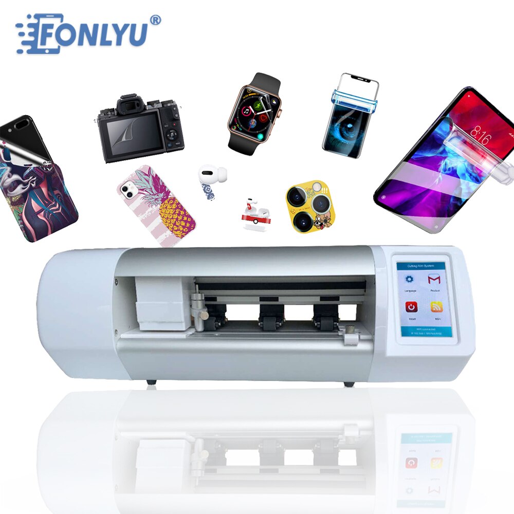 T438 FONLYU Auto Film Cutting Machine Smartphone Tablet Screen Protector Back Cover Skin Intelligent Cutting Plotter for DIY Cut