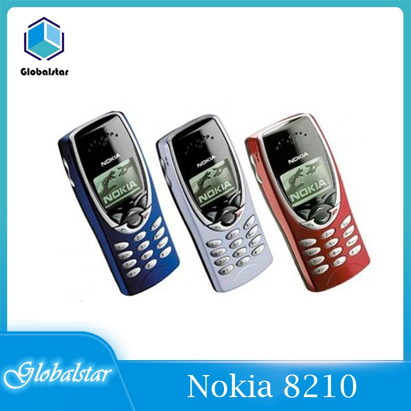 Nokia 8210 Refurbished mobile phones Original Unlocked 2G Dualband GSM 900/1800 GPRS Classic Cheap Cell phone Free Shipping Fast