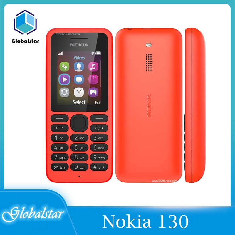 Nokia 130 Refurbished Original unlocked 130 2G GSM 1020mAh Unlocked Cheap Refurbished Celluar Phone Refurbished Free shipping