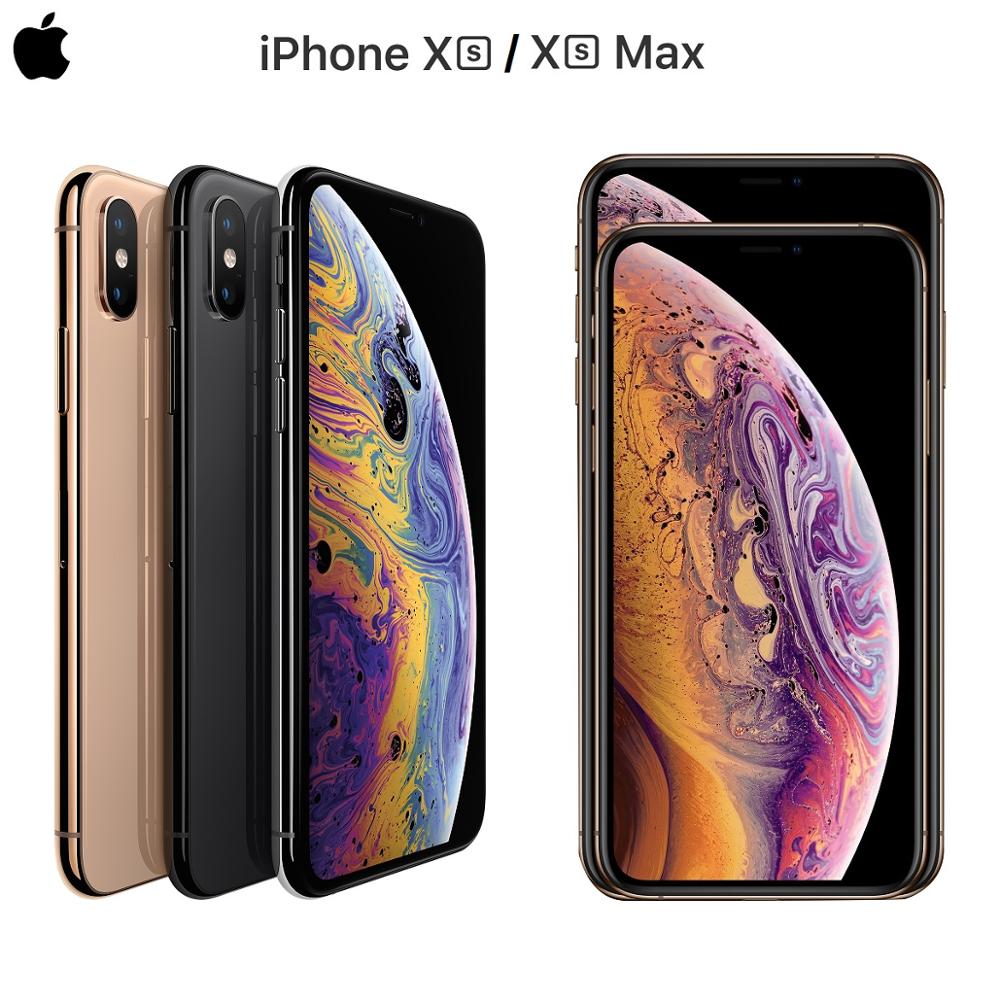 Unlocked Used Apple iPhone XS / iPhone XS Max 5.8''/ 6.5'' Retina OLED Display 4G LTE Face ID Mobile Phone A12 IOS12 Smartphone