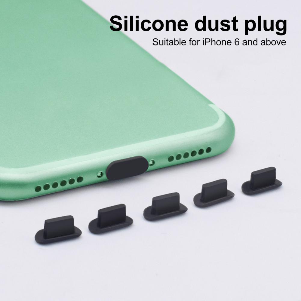 5Pcs Dustproof Wear-resistant Phone Earphone Case Tablet Dust Plugs for Apple