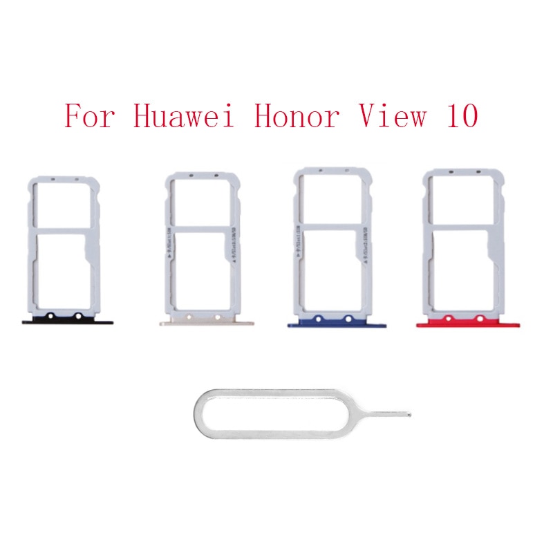 Replacement For Huawei Honor View 10 Sim Card Tray Socket Slot Reader Adapter Connector Container For Huawei V10