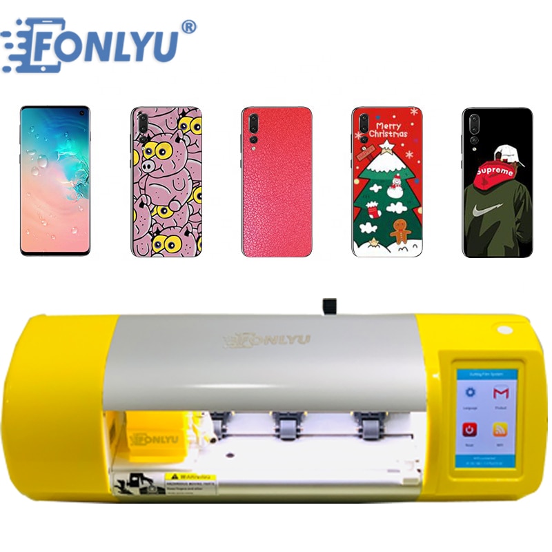 FONLYU Auto Film Cutting Machine Phone Tablet Back Membrane Front Skin Hydrogel Film Cut Tool Protective Tape Cutting Plotter