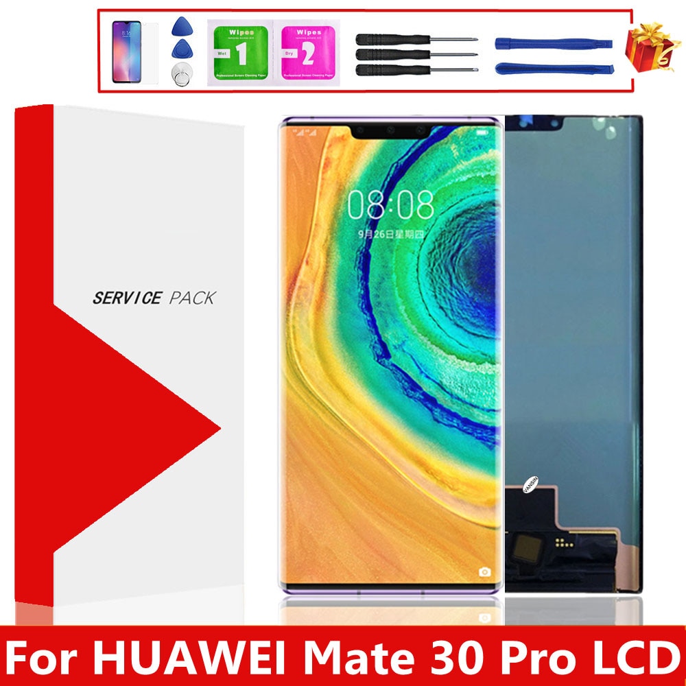 6.53'' OLED Display For Huawei Mate 30 Pro LCD Display Touch Screen Digitizer Assembly For Huawei Mate 30 Pro LIO-L09 LIO-L29