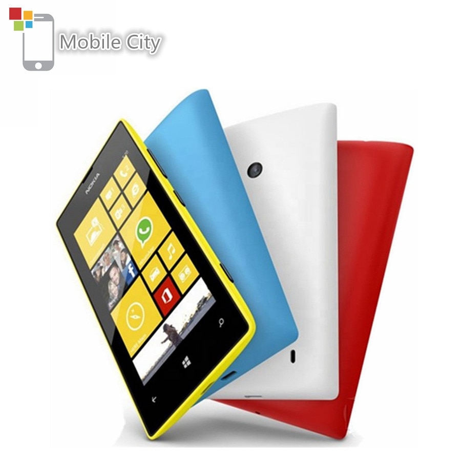 Unlocked Nokia Lumia 520 Mobile Phone Dual Core 3G WIFI 4.0 Inches 5MP 8GB Refurbished Used Cell Phone