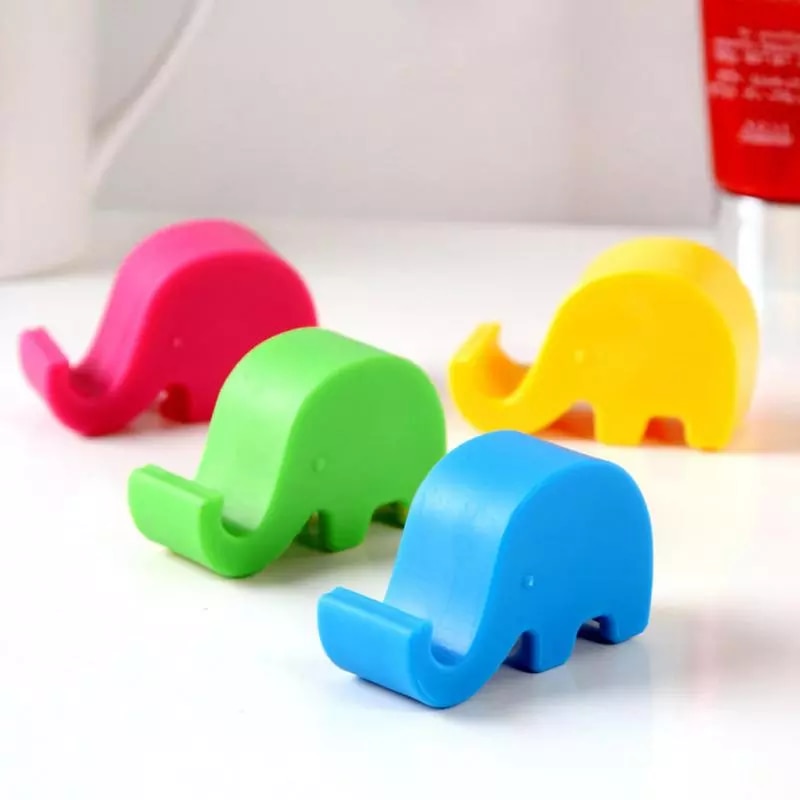 4Color Universal Phone Stand Mini Elephant Smart Phone Table Desk Mount Stand Phone Holder for Cell Mobile Phone Tablets Bracket