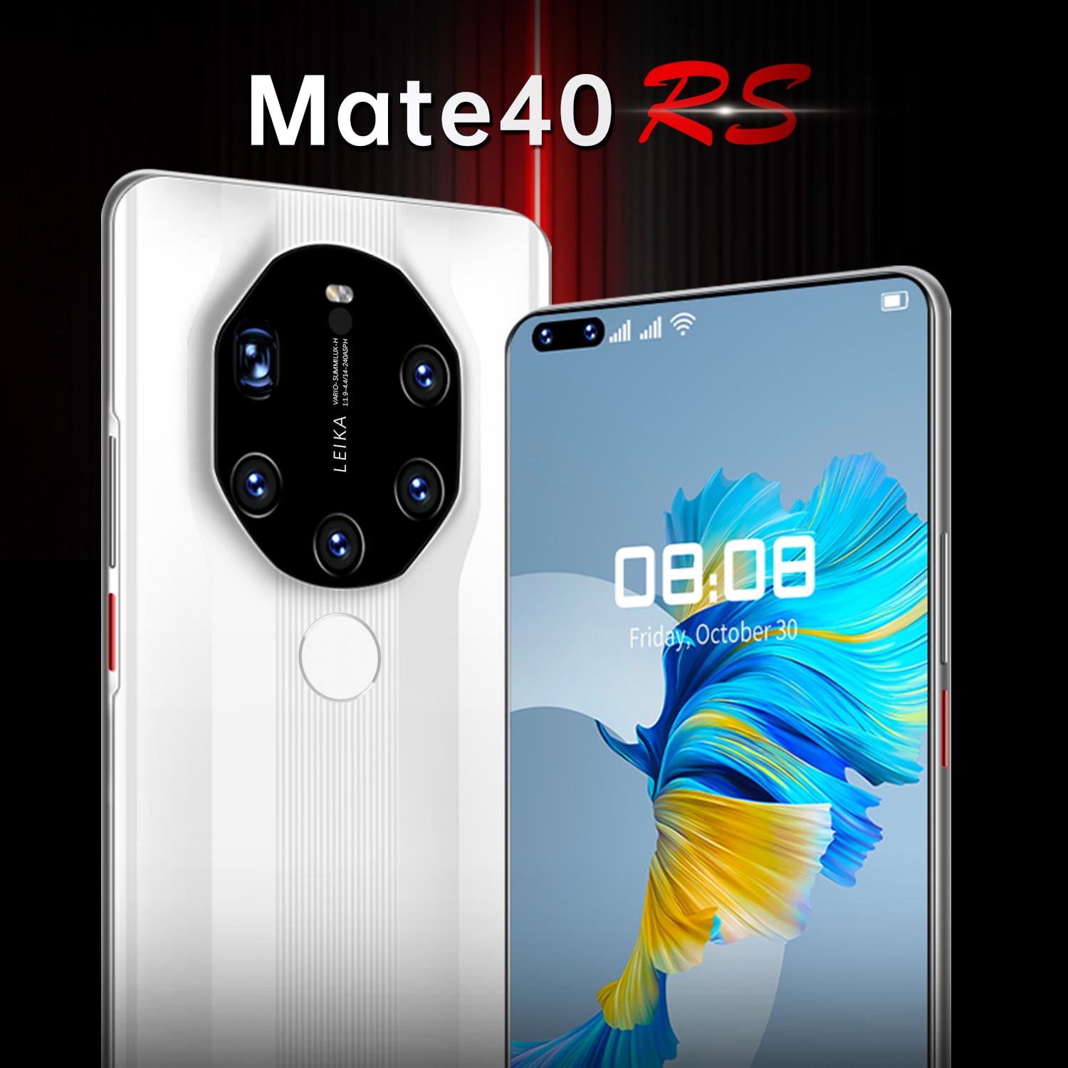 New Galxy Mate40 RS 24+50MP Camera 5G Smartphone 7.3 Inch 6800mAh Dual SIM Telephone LTE 8+512GB celular Mobile Phone Face ID