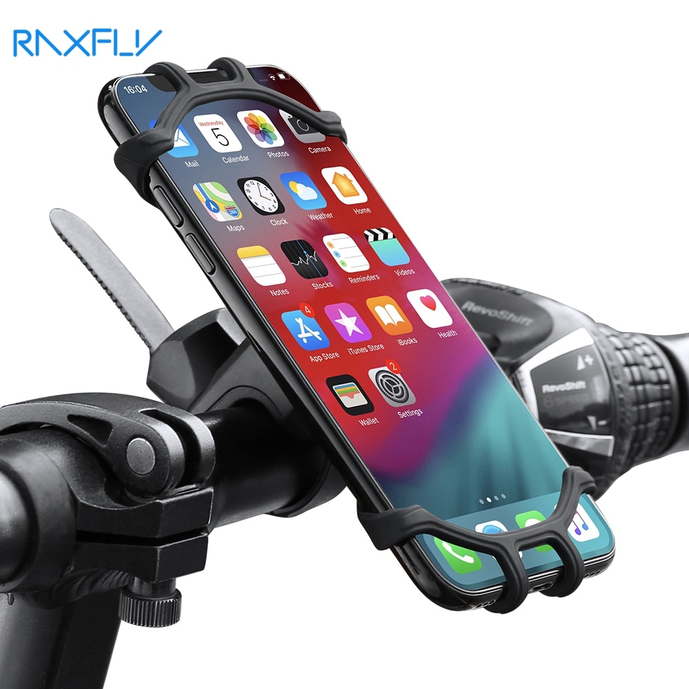 RAXFLY Bike Phone Holder Bicycle Mobile Cellphone Holder Motorcycle Suporte Celular For iPhone Samsung Xiaomi Gsm Houder Fiets