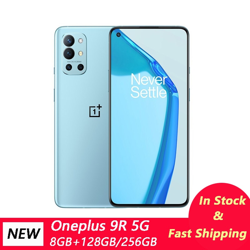 OnePlus 9R 5G Smartphone 8GB 128GB Snapdragon 870 6.55'' 120Hz AMOLED Display 65W Warp 48MP Quad Cams