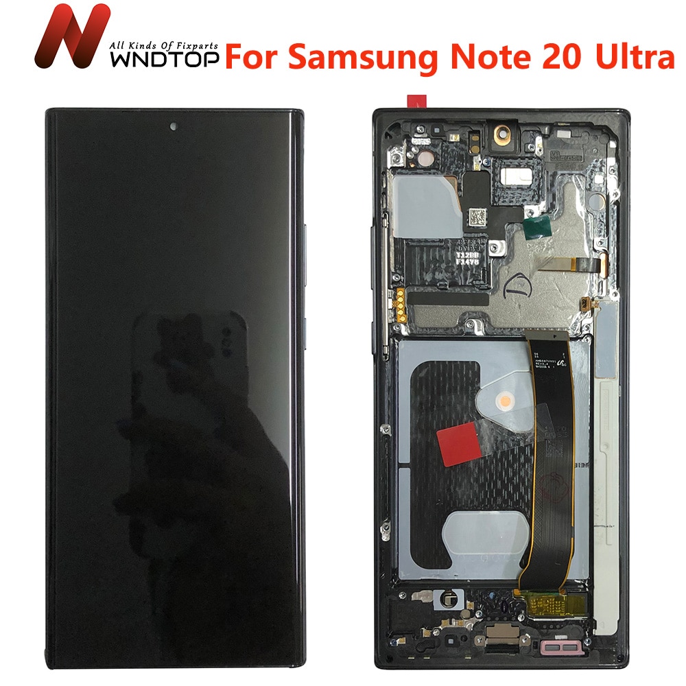 Super New AMOLED For Samsung Note 20 Ultra LCD N985 LCD Display Touch Screen Digitizer Assembly With Frame