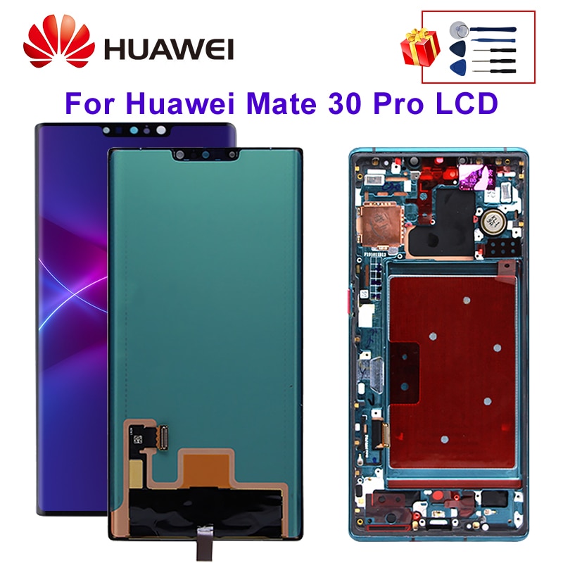 6.53" For HUAWEI Mate 30 Pro LCD Display Touch Screen Digitizer Replacement Parts For Mate 30 PRO LIO-L09 LIO-L29 Display