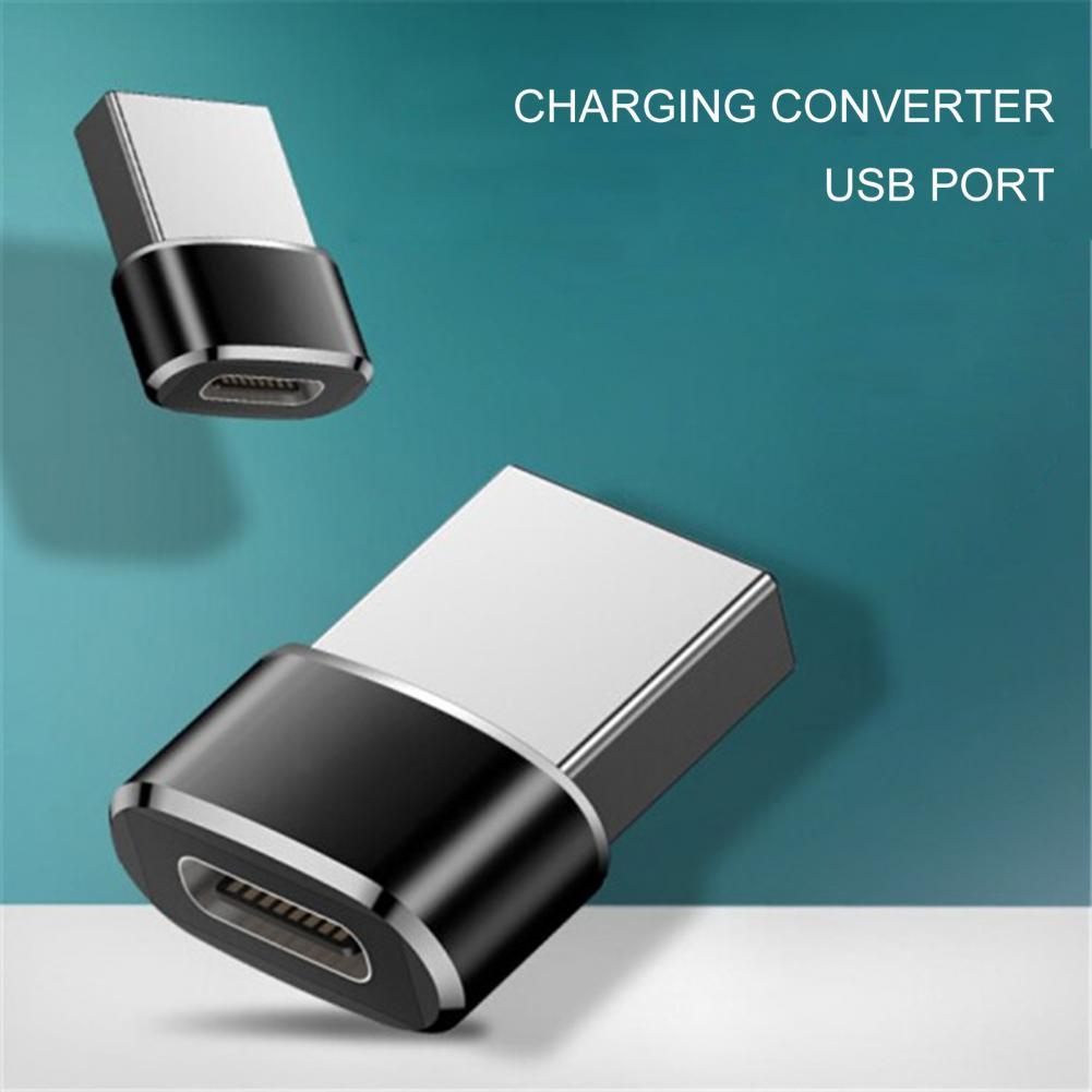 Aluminum Alloy USB to Type C Adapter Fast Charging Converter for Laptop PC Computer for xiaomi huawei phones