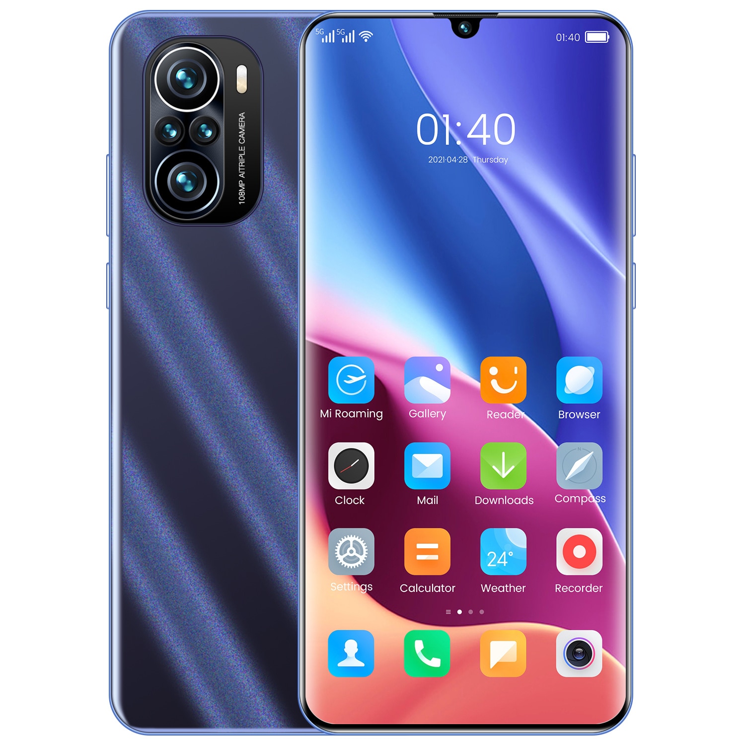 Hot Sale K40 Pro+ 6.7 inch 5G Smartphone MTK6889 10 Core 512GB 32+64MP 6000mAh Android 11 Dual SIM Mobile Cell Phone Fingerprint