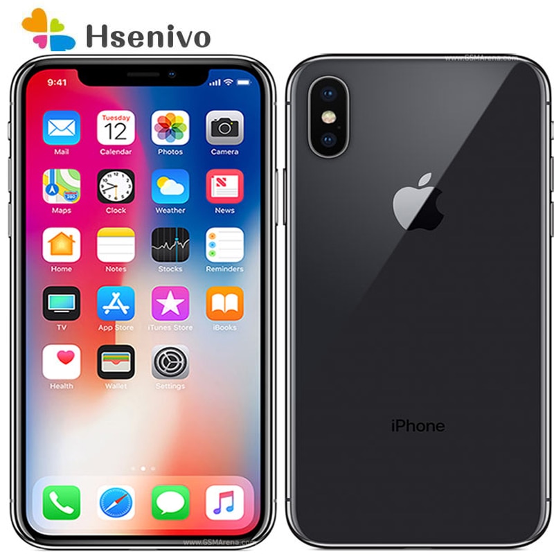 Apple iPhone X Original Refurbished new Face ID 5.8" iOS A11 Smartphone 64GB ROM 12MP Hexa Core Mobile Phone