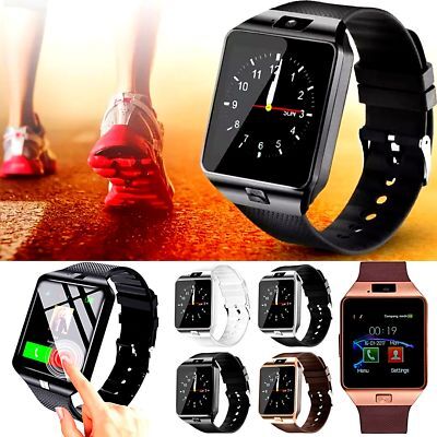 Smart Watch Phone Bluetooth Waterproof for Android & IOS Camera Call SIM TF Card