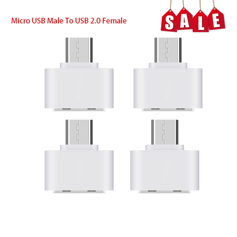 1PCS Micro USB Male To USB 2.0 Female Adapter Data Portable OTG Converter For Android Phone Tablets OTG Devices Cameras GPS PDAs