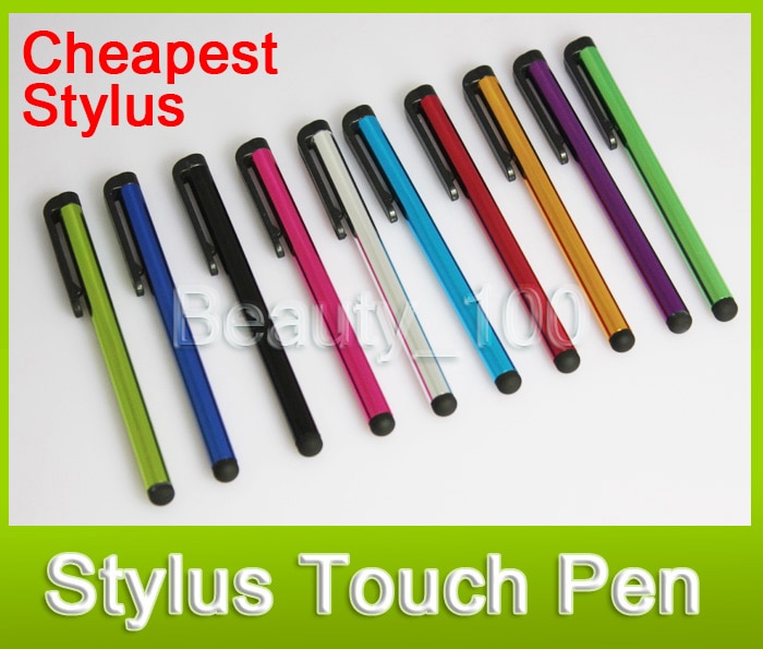 FREE SHIPING For Iphone Ipad For Capacitive screen Stylus Touch Pen 2000pieces/lot 10 colors