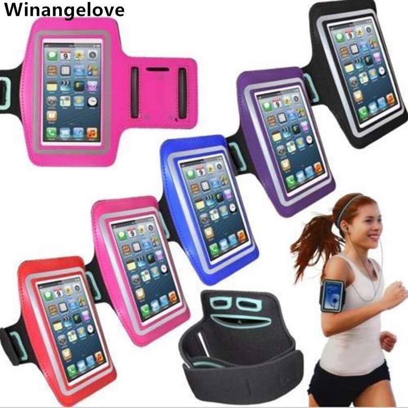 Winangelove 200pcs For iPhone Adjustment Belt Running Sport Armband For iPhone4 4S 5 5s Outdoor Waterproof Mobile Phone Armband