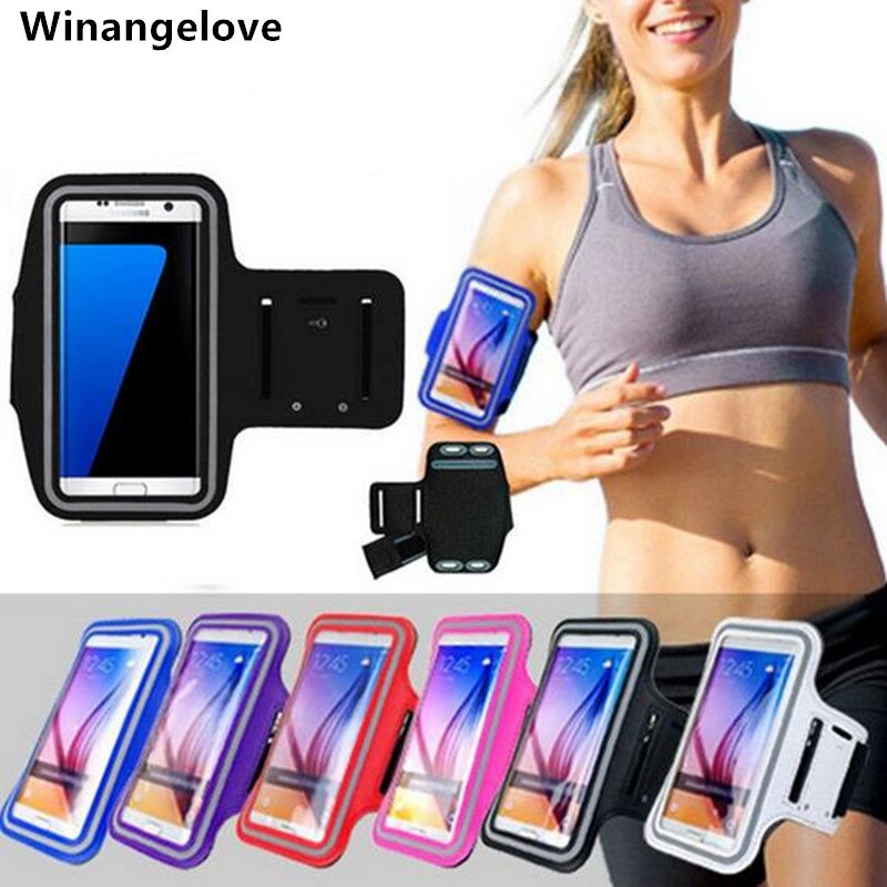 Winangelove 200pcs/lot 10 Colors Sport Armband Jogging Case Cover For Samsung Galaxy Note 2