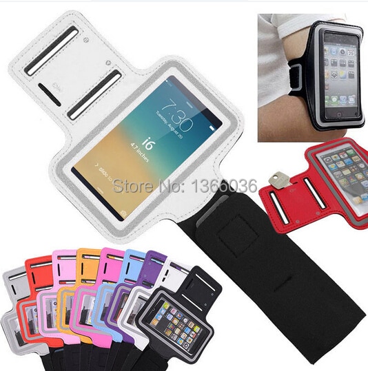 300pcs/lot, Fashion Portable Suitable Arm Band Sport Armband Colorful Phone Bag Protective for iPhone 6 Plus 5.5 inch