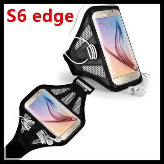 100pcs Mesh Sports Armband Running Workout mesh Armband Case Holder For Samsung Galaxy S6 G9200/S6 Edge G925