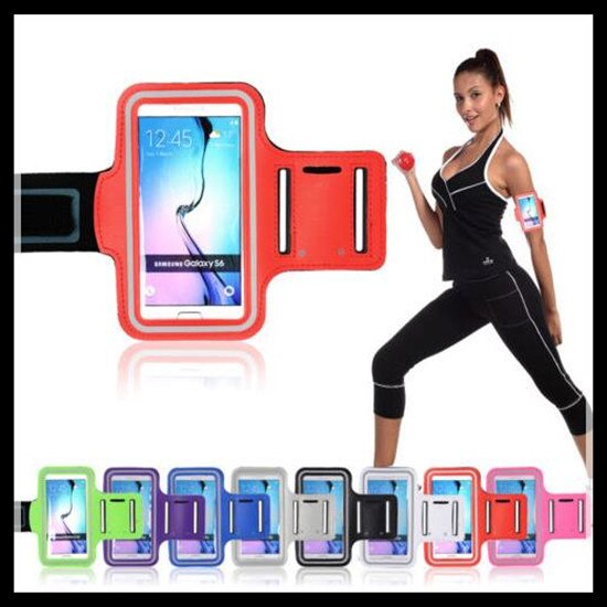 Free DHL 200pcs Fashion GYM Running Sports Armband Nylon Running Gym Sports Armband Case For Samsung Galaxy S6/S6 Edge/S5/S4