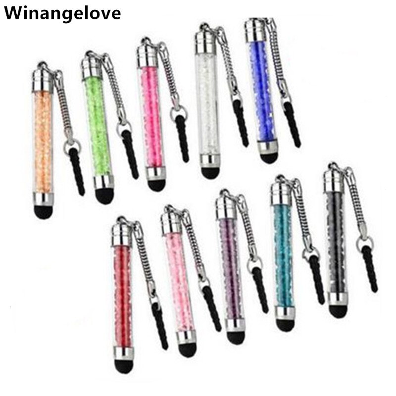 Winangelove 500pcs Crystal Diamond Stylus Pen For iphone Capacitive Screen Stylus any Touch Screen for Tablet PC Cell Phone